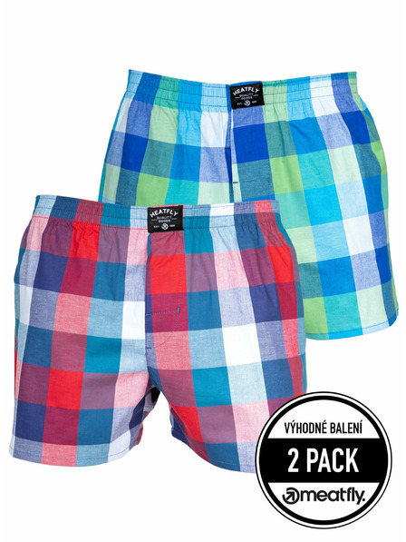 Meatfly Meatfly muške bokserice Doug Navy Red / Green | Crvena | Veličina