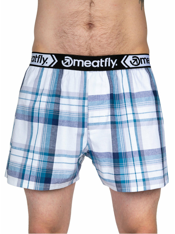 Meatfly Meatfly muške bokserice Gigi White Red / Blue | Bijela | Veličina