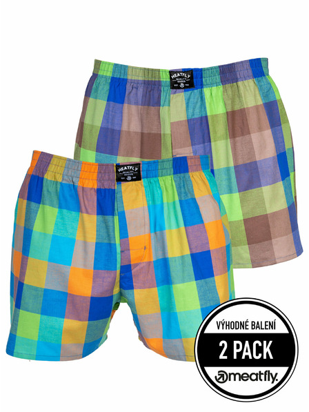 Meatfly Meatfly muške bokserice Doug Orange / Brown | Narančasta | Veličina