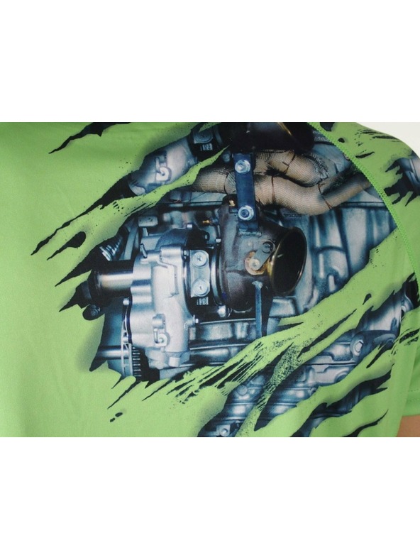 Meatfly Meatfly funkcionalna majica Reaper A - Lime green | Zelena | Veličina