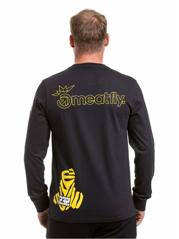 Meatfly Meatfly muška majica dugih rukava Dakar Beduin Black | Crna | Veličina