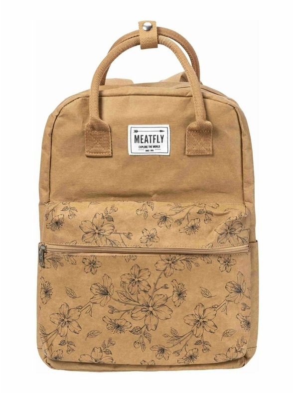 Meatfly Meatfly papirnati ruksak Cheery Blossom Brown 18 L