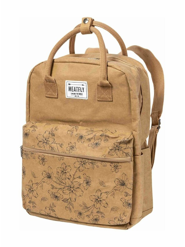 Meatfly Meatfly papirnati ruksak Cheery Blossom Brown 18 L
