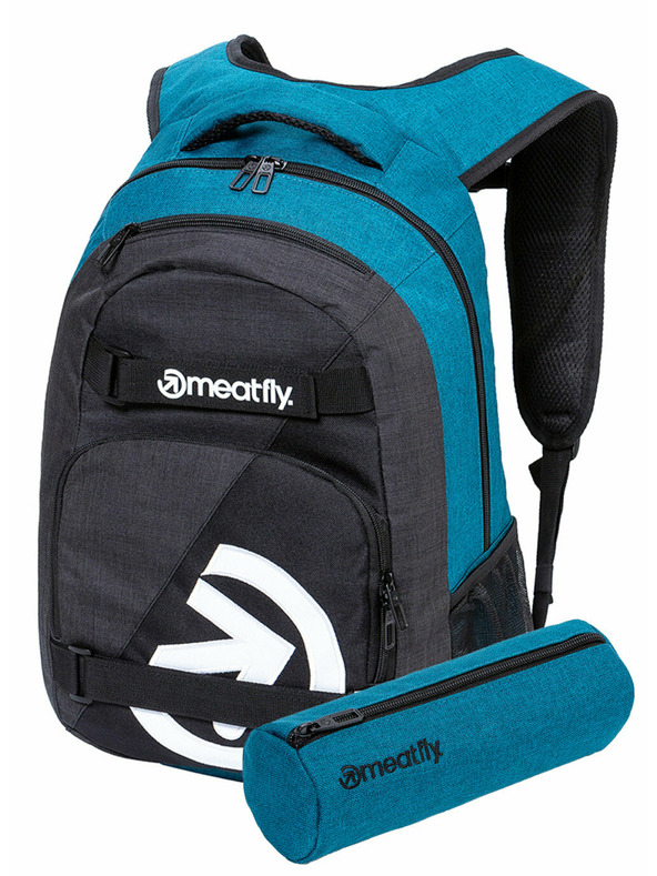 Meatfly Meatfly ruksak Exile Petrol Heather/Charcoal Heather 24 L + PERNICA BESPLATNO | Plava | Volumen 24 L