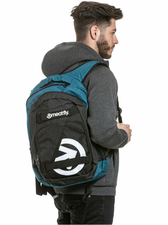 Meatfly Meatfly ruksak Exile Petrol Heather/Charcoal Heather 24 L + PERNICA BESPLATNO | Plava | Volumen 24 L