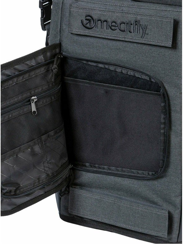 Meatfly Meatfly ruksak Periscope Charcoal Heather 30 L | Siva | Volumen 30 L