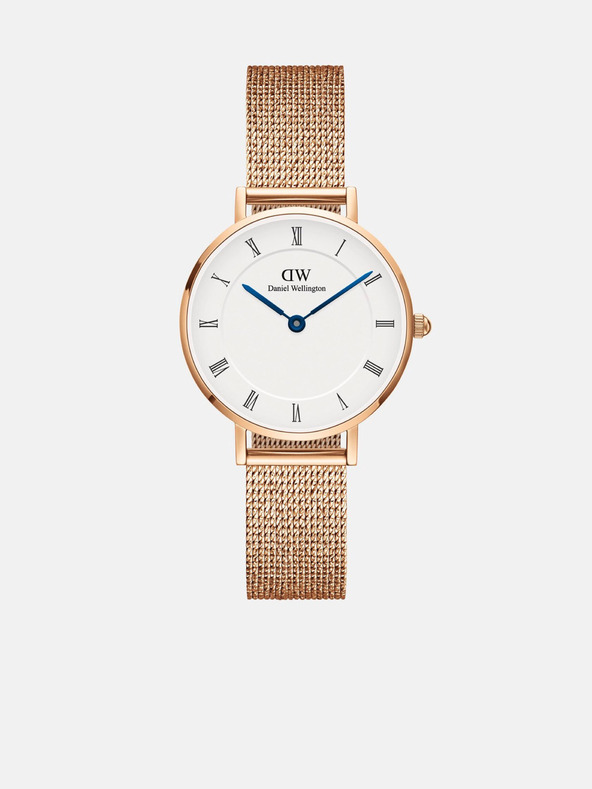 Daniel Wellington Ružičasto-zlatni ženski satovi Daniel Wellington mesh Petite Melrose
