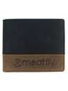 Meatfly Meatfly kožni novčanik Eddie Premium Black/Oak | Crna | Veličina