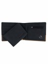 Meatfly Meatfly kožni novčanik Eddie Premium Black/Oak | Crna | Veličina