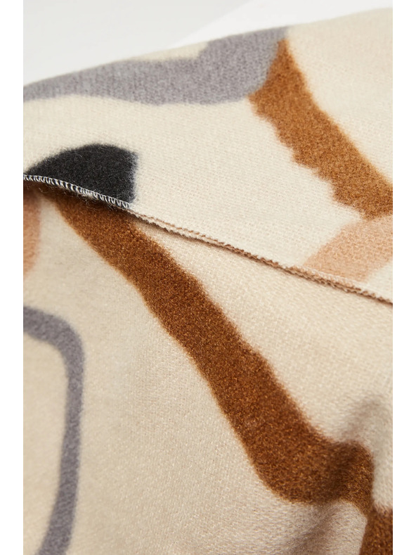 Moodo Smeđe-bež ženski Moodo šal s uzorkom