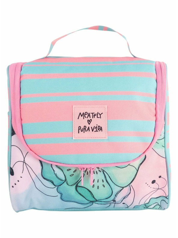 Meatfly Meatfly toaletna torbica X Pura Vida Cara Mint Flowers