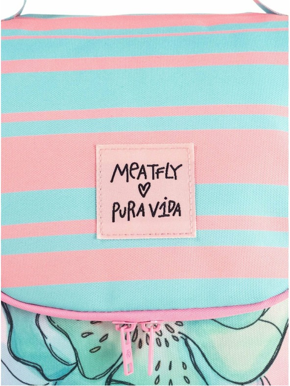 Meatfly Meatfly toaletna torbica X Pura Vida Cara Mint Flowers