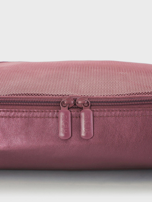 Heys Set od pet putnih torbica u tamno ružičastoj boji Heys Metallic Packing Cube 5pc