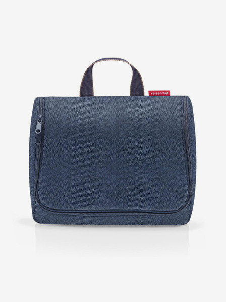 Reisenthel Tamno plava kozmetička torbica Reisenthel Toiletbag XL Herringbone Dark Blue