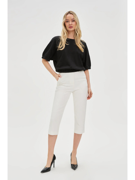 Moodo Bijele ženske hlače Moodo