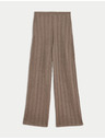 Marks & Spencer Teksturirane wide leg hlače Marks & Spencer
