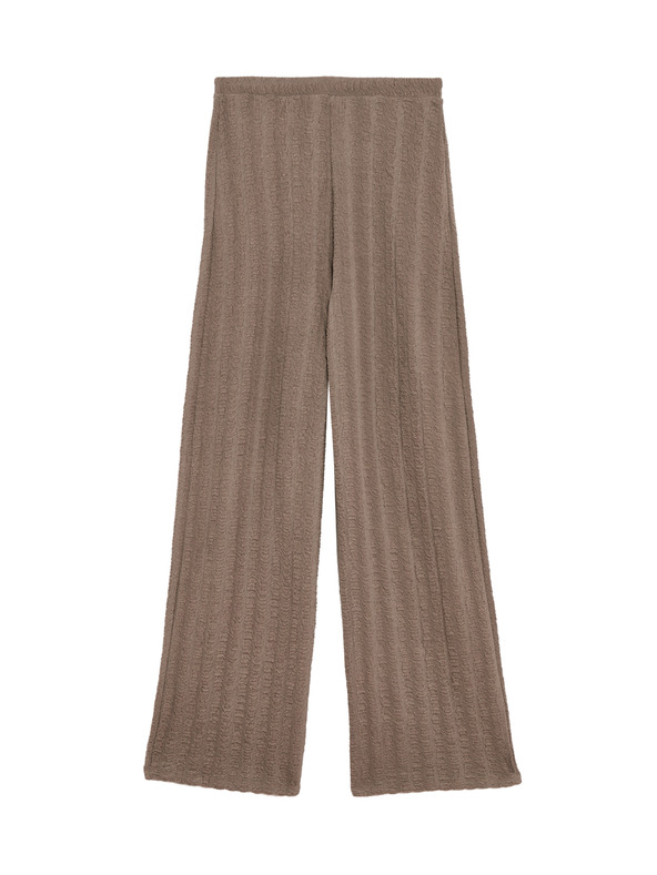 Marks & Spencer Teksturirane wide leg hlače Marks & Spencer