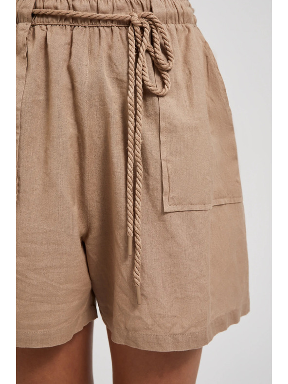 Moodo Smeđe ženske kratke hlače Moodo