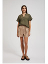 Moodo Smeđe ženske kratke hlače Moodo