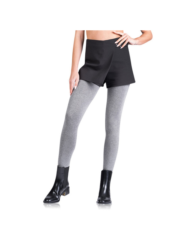 Bellinda FLEECE COTTON 100 DEN - Neprozirne čarape-hulahopke - siva