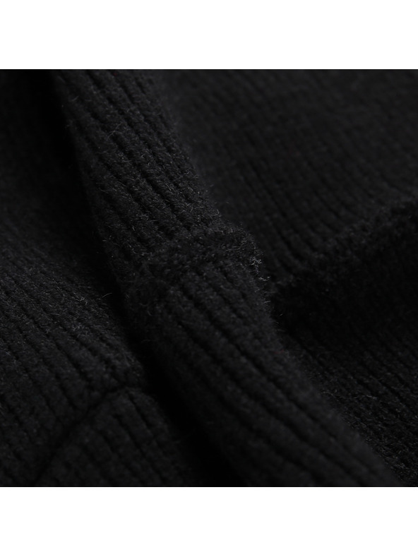 ALPINE PRO Pletena kružna šal ALPINE PRO EUKENE crna