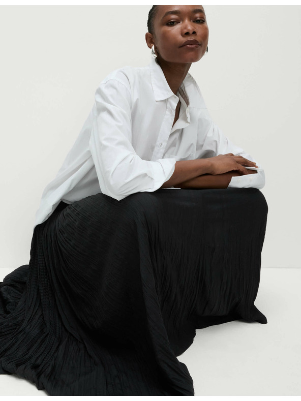 Marks & Spencer Naborana elastična midi suknja Marks & Spencer