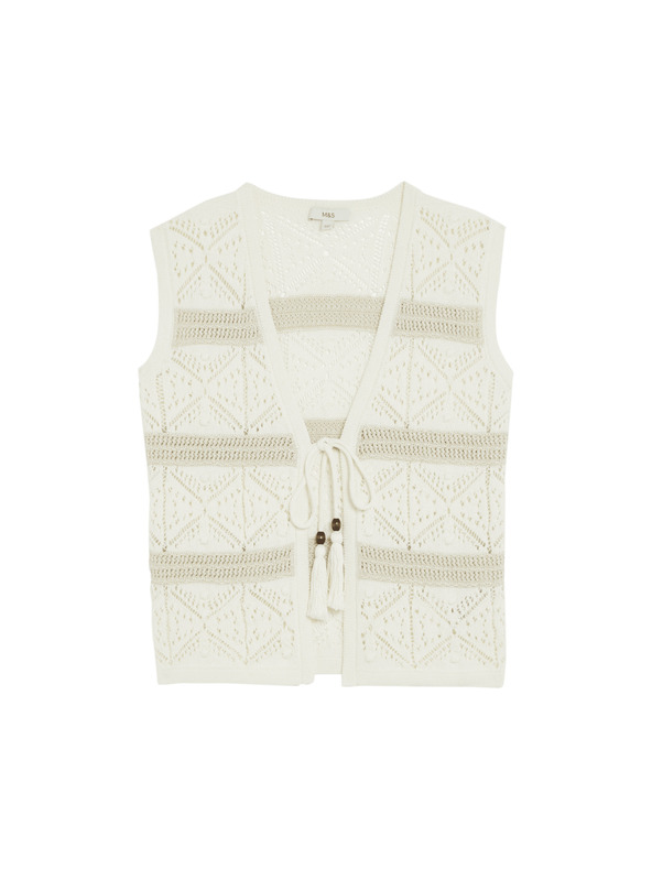 Marks & Spencer Sužena teksturirana prsluk Marks & Spencer