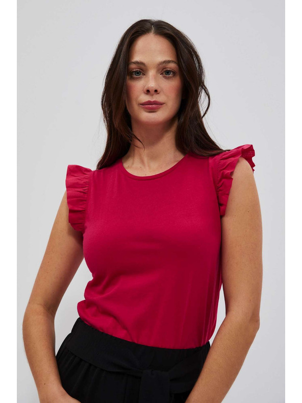 Moodo Ružasta ženska majica Moodo