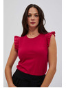 Moodo Ružasta ženska majica Moodo