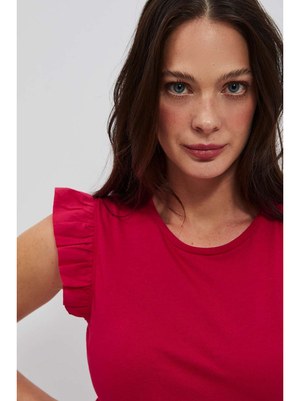 Moodo Ružasta ženska majica Moodo