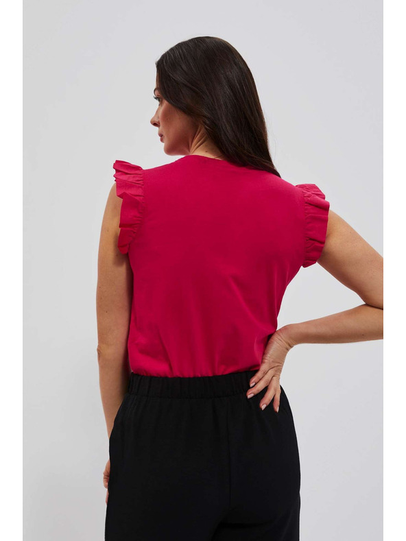 Moodo Ružasta ženska majica Moodo