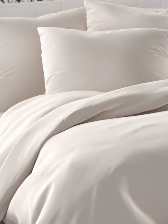 Kvalitex Satenska francuska posteljina LUXURY COLLECTION 1+2, 200x200, 70x90cm bijela