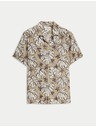 Marks & Spencer Košulja regularnog kroja s visokim udjelom lana i printom Marks & Spencer