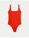Marks & Spencer Teksturirani kupaći kostim s ovalnim izrezom Marks & Spencer crvena