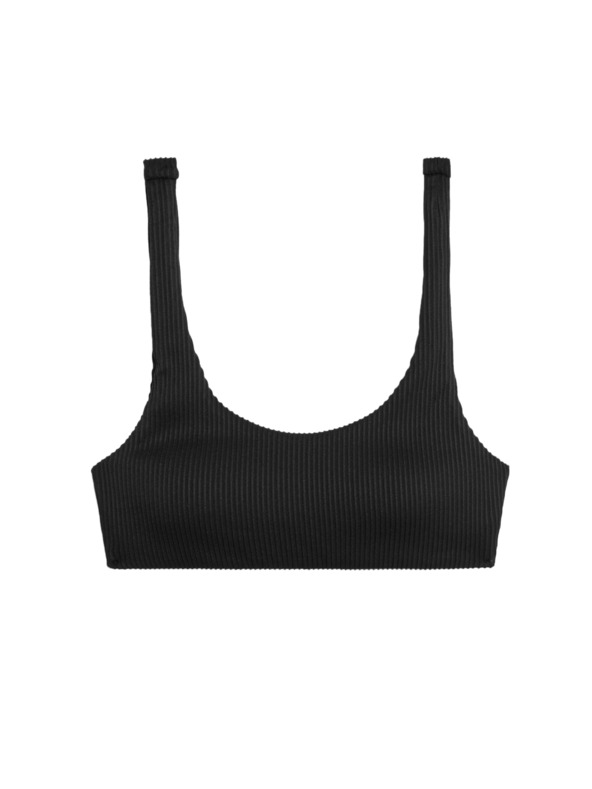 Marks & Spencer Rebrasti gornji dio bikinija s ovalnim izrezom i umetcima Marks & Spencer crna