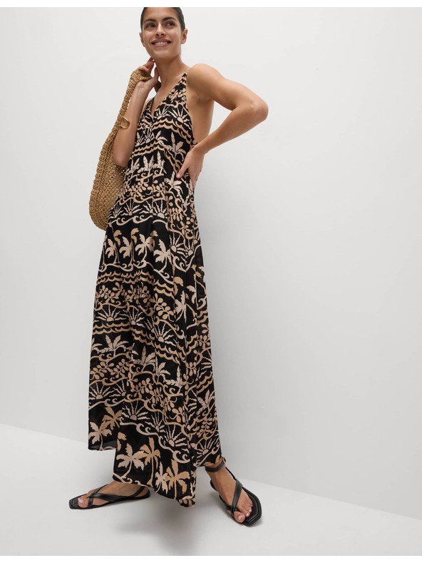 Marks & Spencer Plažne haljine s V-izrezom i printom, od čiste pamučne tkanine Marks & Spencer