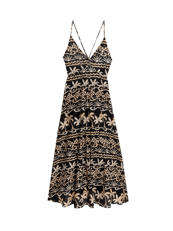 Marks & Spencer Plažne haljine s V-izrezom i printom, od čiste pamučne tkanine Marks & Spencer