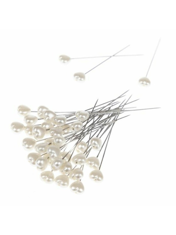 Casa de Engel Dekorativne igle s bijelim srcima u kutiji - 36kom, 20/200