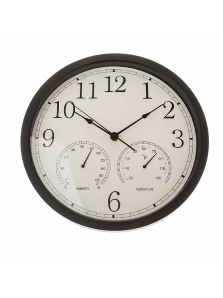 Casa de Engel Sat za zid s mjeraczem temperature i vlage - 35cm, 1/12