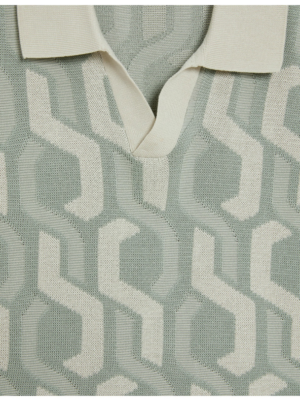 Marks & Spencer Pletena polo majica od pamuka Marks & Spencer zelena