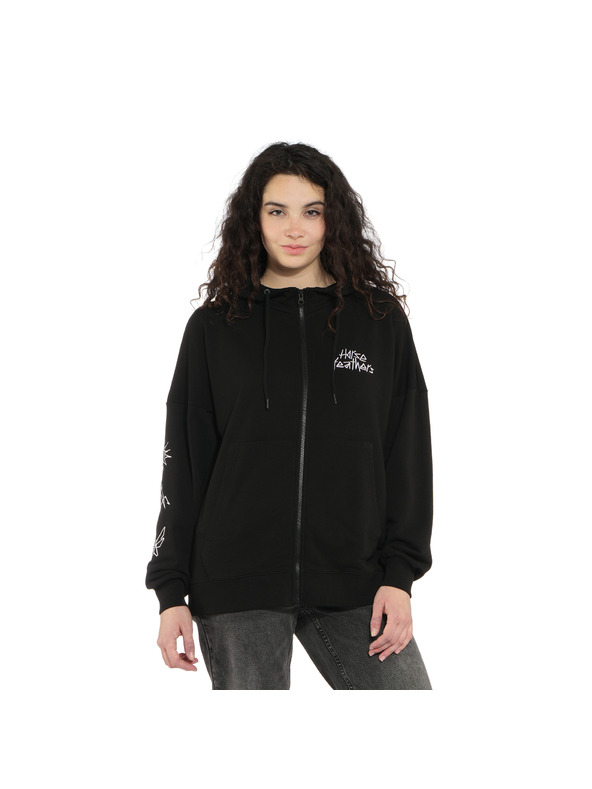 Horsefeathers Ženska dukserica Sima crna HORSEFEATHERS