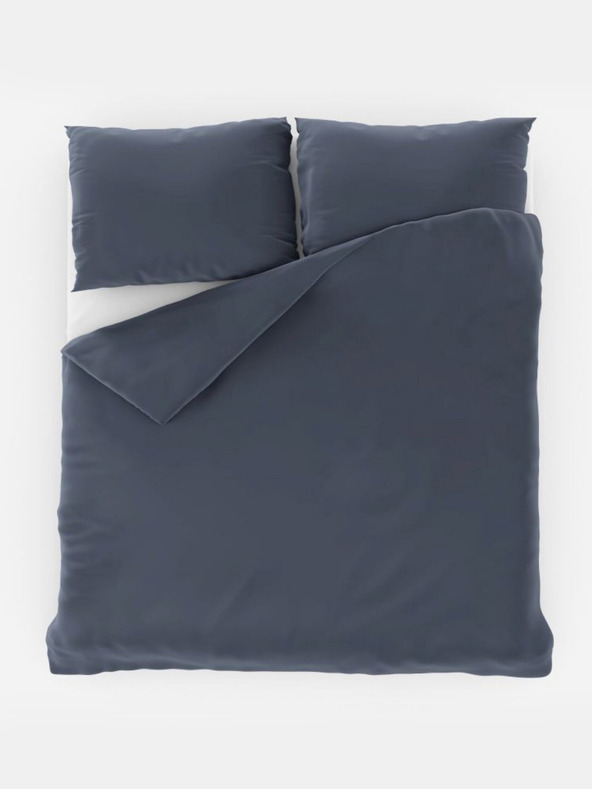 Kvalitex Satenska produžena posteljina LUXURY COLLECTION 140x220, 70x90cm tamno siva