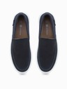 Ombre Clothing Tamno plave muške smeđe slip-on cipele Ombre Clothing