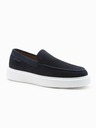 Ombre Clothing Tamno plave muške smeđe slip-on cipele Ombre Clothing