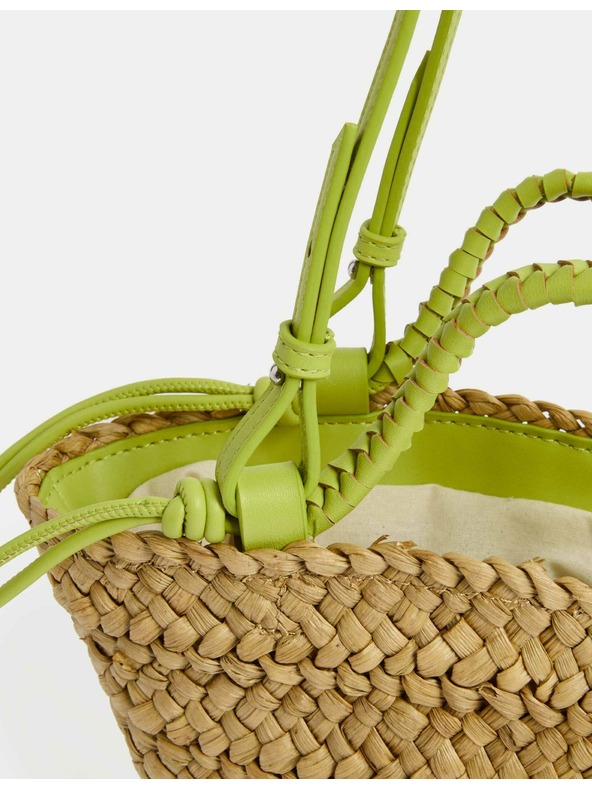 Marks & Spencer Slamena pletena torba preko ramena Marks & Spencer zelena