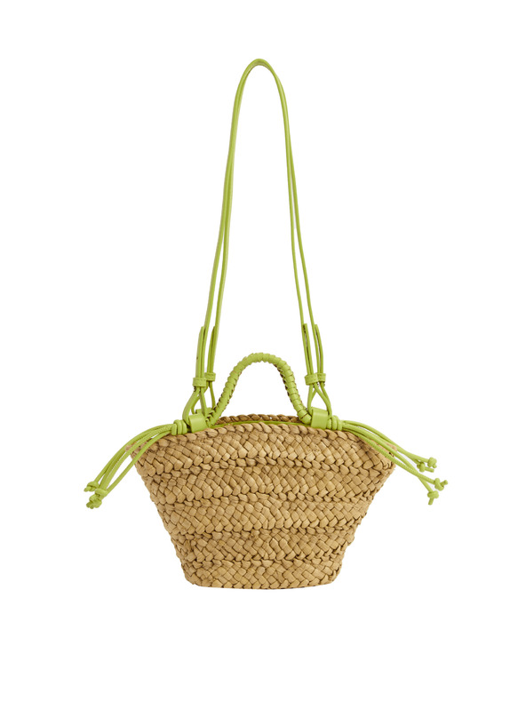 Marks & Spencer Slamena pletena torba preko ramena Marks & Spencer zelena