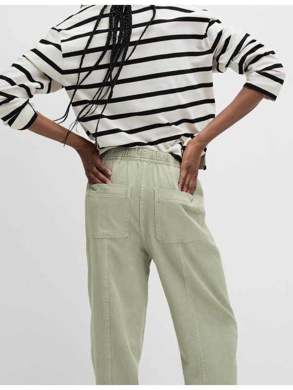 Marks & Spencer Obojene rastezljive uske hlače sa štrafikama Marks & Spencer zelena