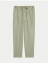 Marks & Spencer Obojene rastezljive uske hlače sa štrafikama Marks & Spencer zelena