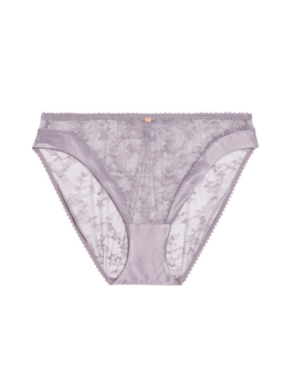 Marks & Spencer Čipkaste visoko strižene gaćice Rosa Marks & Spencer ljubičasta