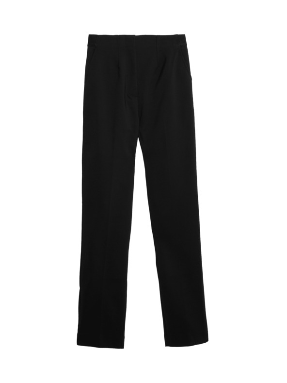 Marks & Spencer Uske gležnjače hlače od pamučne mješavine Marks & Spencer crna